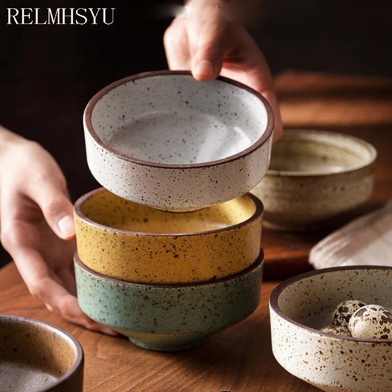 Japanese Style Ceramic Stoneware Bowl