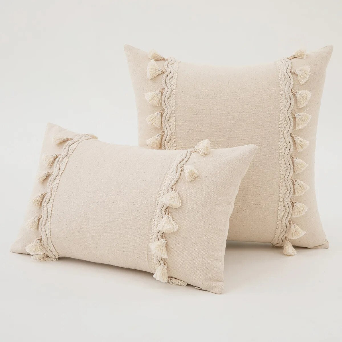 Bohemian Style Beige Pillow Cover Case