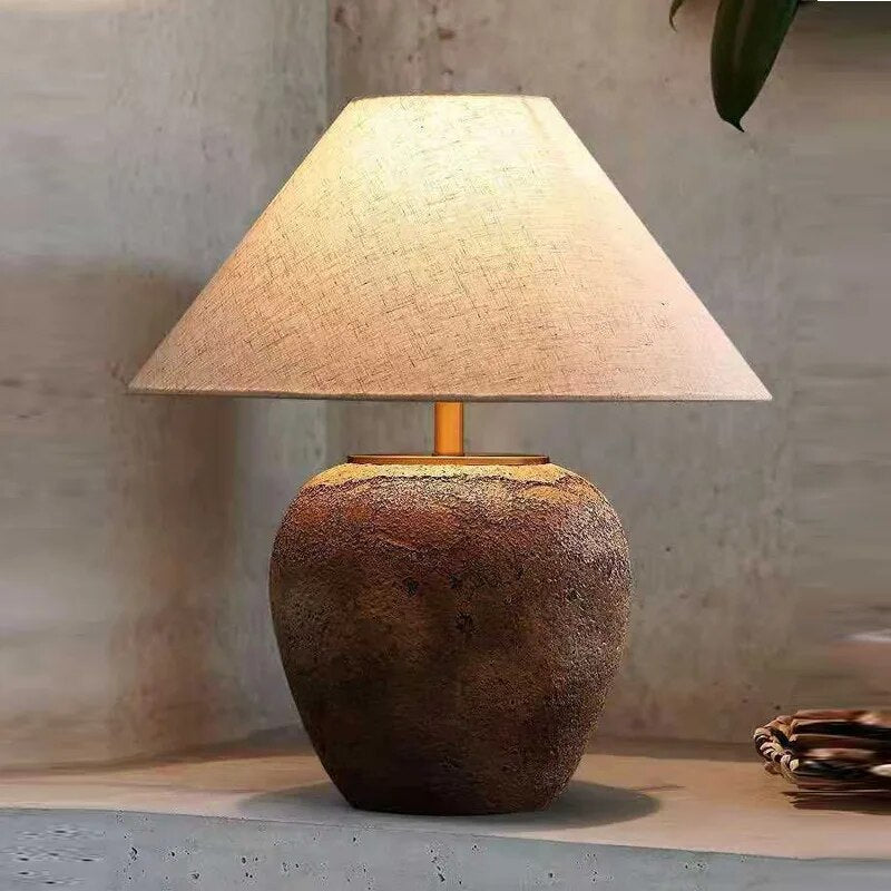 Table Lamps LED Creative Retro Ceramic Pot