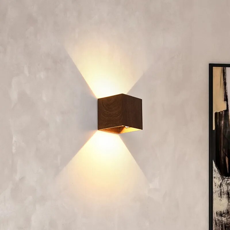 Wabi Sabi Walnut LED Up/Down Wall Light