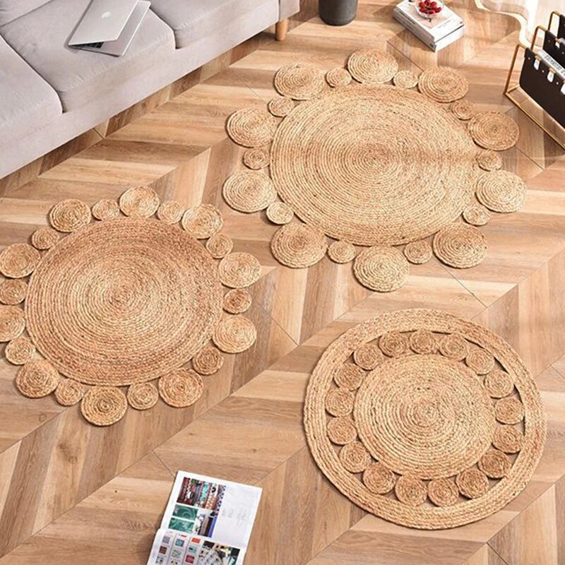 Round Jute Carpet Rug