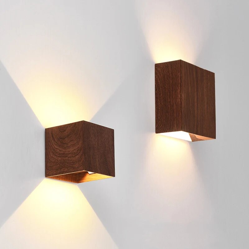 Wabi Sabi Walnut LED Up/Down Wall Light