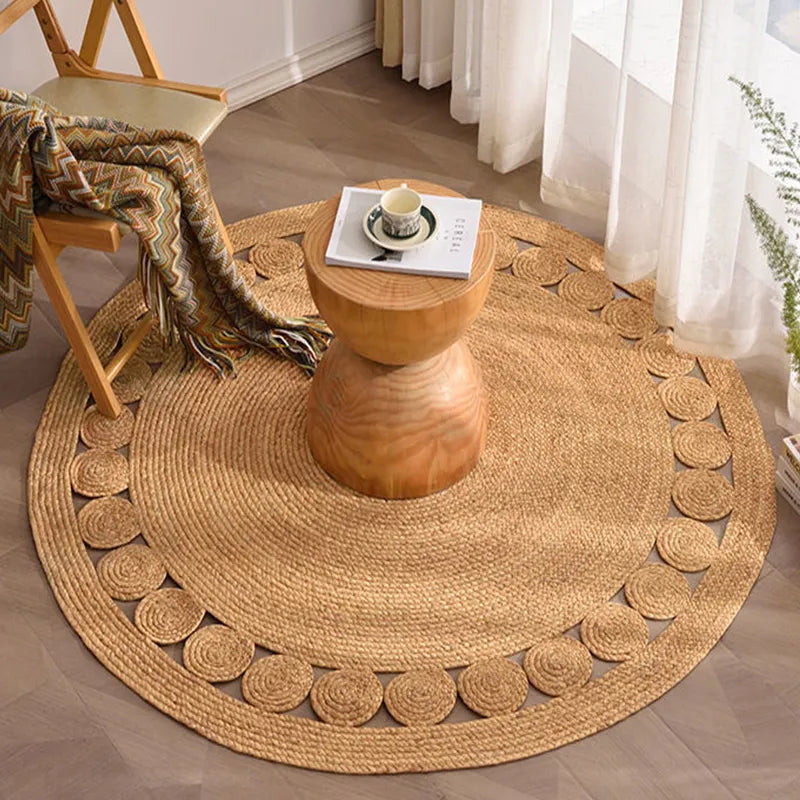 Round Jute Carpet Rug