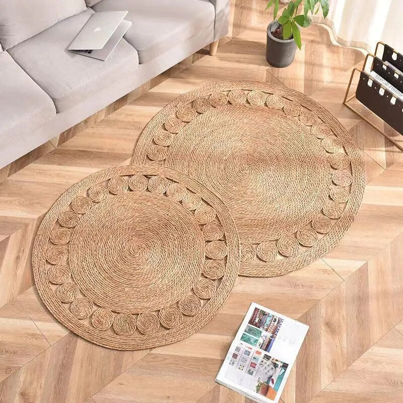 Round Jute Carpet Rug