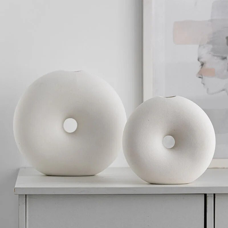 Ceramic Donut Vase