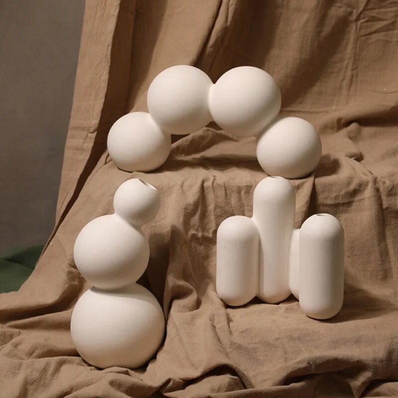 Vilead Nordic Ceramic Balloon Vase