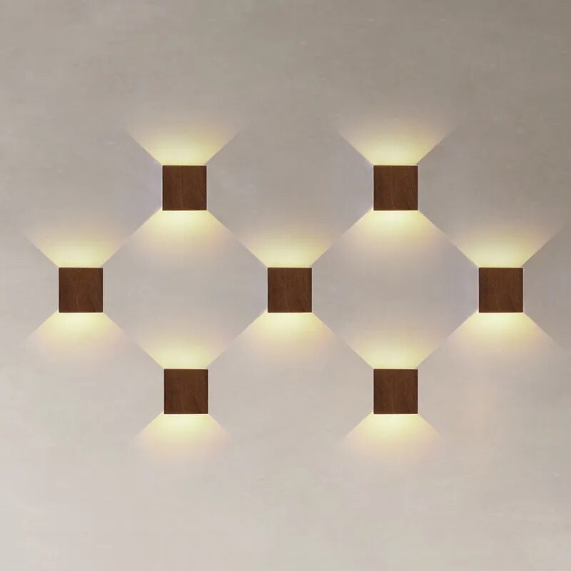 Wabi Sabi Walnut LED Up/Down Wall Light