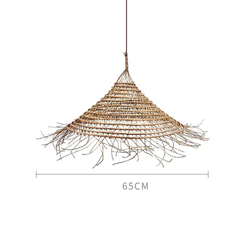 Retro Bamboo LED Pendant Light