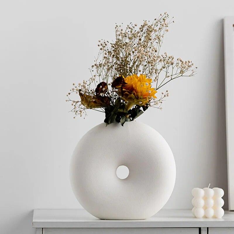 Ceramic Donut Vase