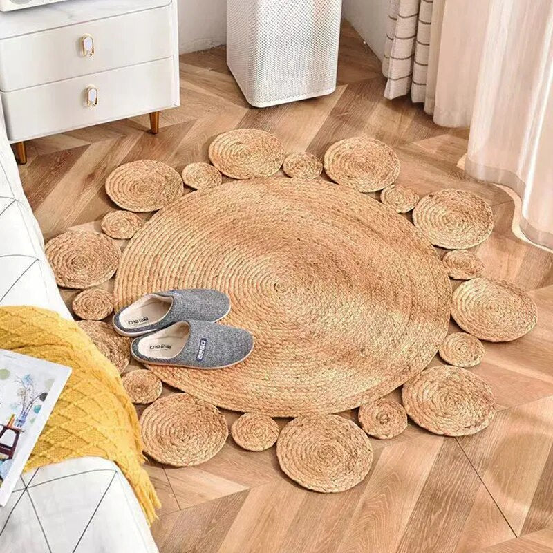 Round Jute Carpet Rug